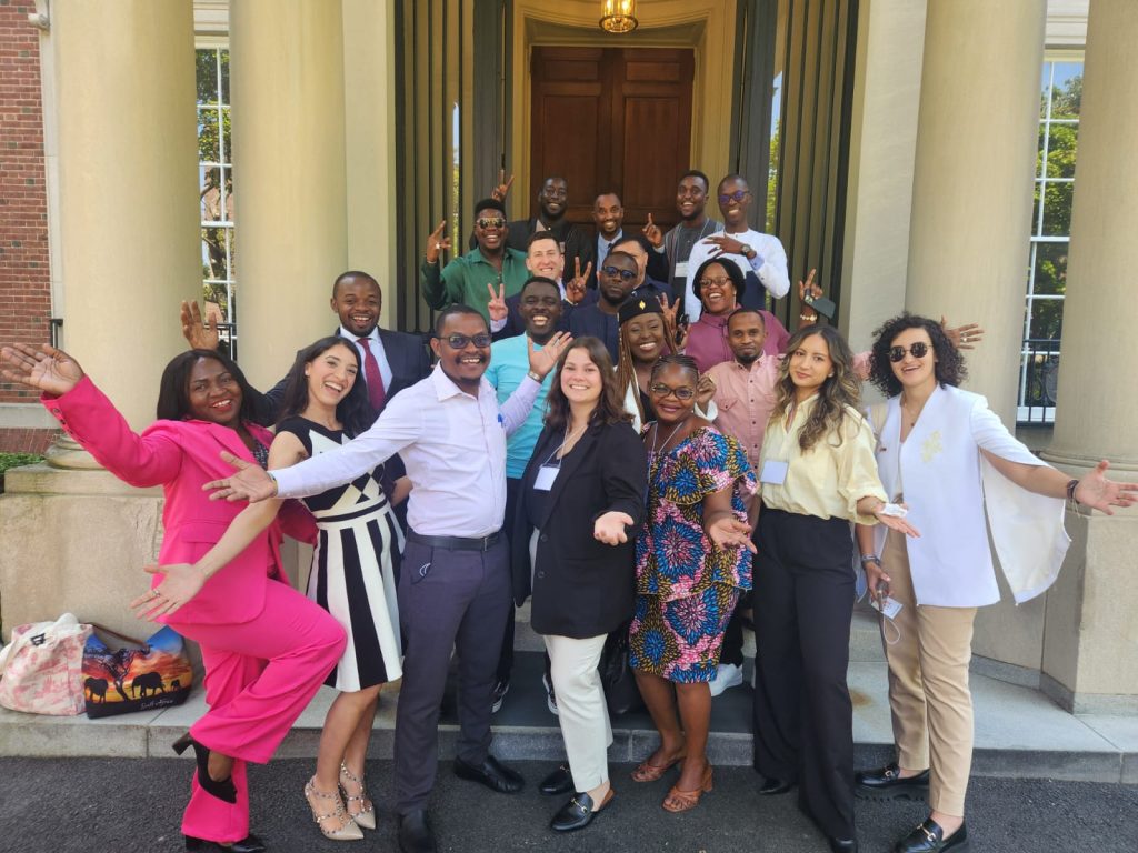 Group photo of IVLP participants, U.S State Department and Meridian International team after project briefing at Meridian International offices in Washington DC.